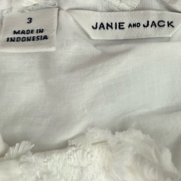 Janie and Jack White Floral Jacquard Midi Dress, Size 3 - Picture 8 of 9